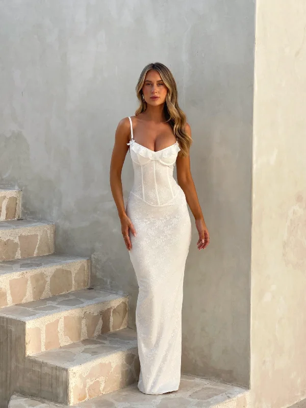 DYLAN MAXI DRESS WHITE