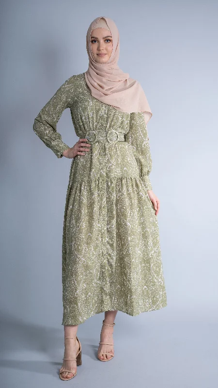 Pale Green Paisley / 8