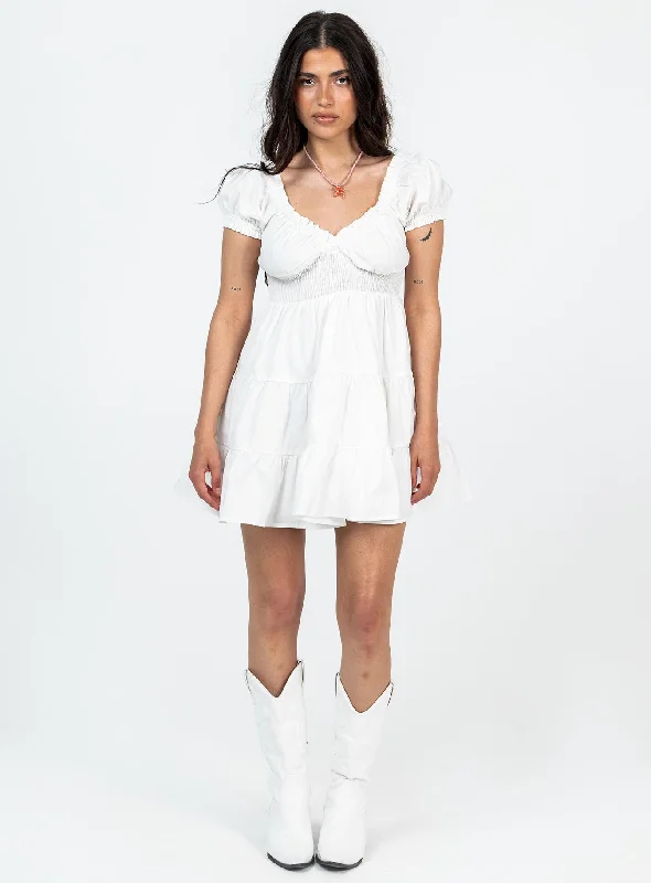 Daniela Mini Dress White Petite