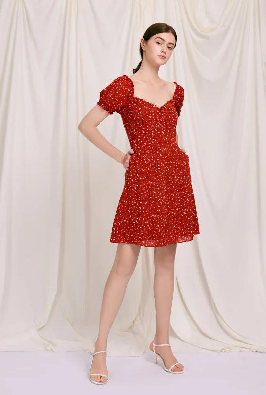 Maisy Dress - Red Print